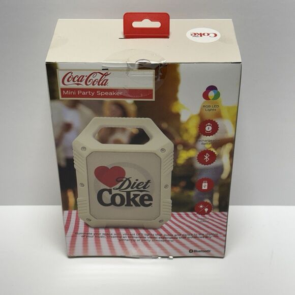 Bluetooth Speaker - Diet Coke Coca Cola Mini Party Speaker - Wireless New - Picture 4 of 10